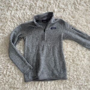 Patagonia better sweater in grey/ Birch White